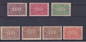 1922 Oval Colour Change Numeral Drawing MNH ** MNH 219 - 223 - Picture 1 of 2