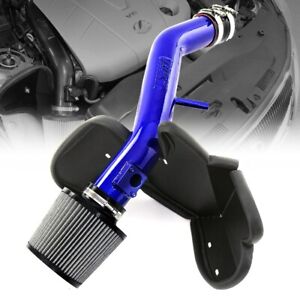 HPS Blue Shortram Air Intake Kit w/Heat Shield For 07-11 Lexus GS350 3.5L V6