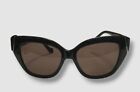 450 Balenciaga Womens Black Ba 99 Cateye Gradient Sunglasses 57 17 135