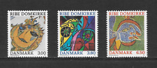 DENMARK SCOTT 834 - 836 MNH VF SET - 1987 RIBE CATHEDRAL ART