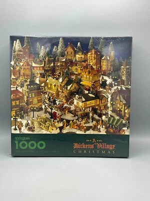 Dept 56 - A Dickens Village Christmas 1000 Piece Puzzle Springbok NEW SEALED - Image 1 of 4