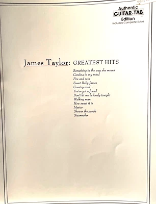 James Taylor: Greatest Hits, Authentic Guitar-Tab Edition - Image 1 of 2