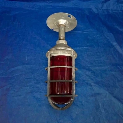 Luz industrial a prueba de explosiones rara globo rojo ¡con cable! 27C Foto 1 de 4