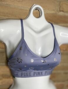 Victoria Secret PINK  Active sports Bra. Blue. Padded Sz Small / Petite