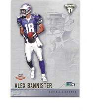 2001 Private Stock Titanium Football Alex Bannister ROOKIE card #200 (Retail)