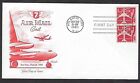 C61 Artmaster FDC - 7-cent Airmail  Coil Pair - Jet Plane