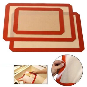 Silicone Fibreglass Non Stick Baking Mat Sheet Tray Oven Liner Rolling Cake Mat - Picture 1 of 4