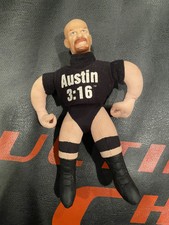 Vintage 1999 WWF 6" Stone Cold Steve Austin 3:16 Vinyl Plush Doll