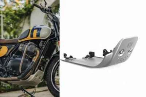 Royal Enfield Bear 650 Interceptor 650 GT 650 Sump Guard Silver Exp Ship - Picture 1 of 5