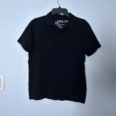 Polo Helix Hombre Negro Pequeño 100% Algodón Instinct Is. a Virtue Foto 1 de 4