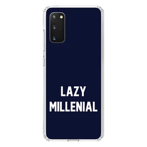 Clear Case für Galaxy S (Modell auswählen) Lazy Millenial Navy & Weiß - Bild 1 von 12