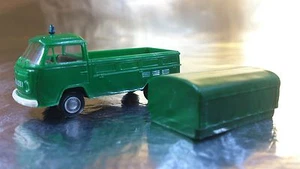 * Brekina 33901 VW T2 Polizei (Police) Truck + Removable Canopy 1:87 HO Scale - Picture 1 of 5