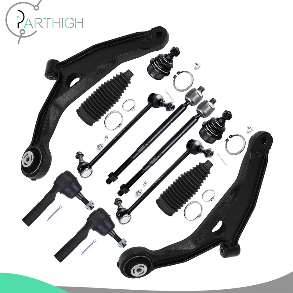 12x 前球接头摇杆 领带杆 控制臂 适合 2009 - 2015 道奇 Journey — 第 1/4 张图片