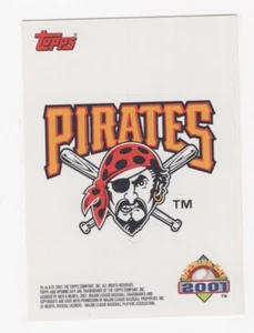 2001 TOPPS OPENING DAY BASEBALL TEAM LOGO STICKER PITTSBURGH PIRATES - Picture 1 of 1