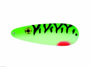MOONSHINE LURES GLOW IN THE DARK CUCCHIAIO DA COLATA 3/4 OZ. CODA GIALLA CS-YT-3/4 NUOVA - Foto 1 di 2