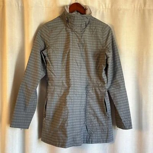 Marmot Membrain Waterproof Gray Plaid Full Zip Coat Jacket Raincoat Spring Small - Picture 1 of 6