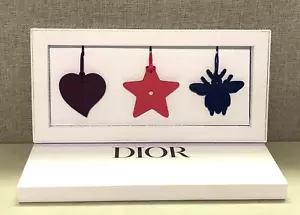 Authentic Dior 3 Exclusives Leather Bag Charm's  3pic  In Box - Picture 1 of 5