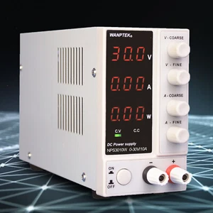 Fuente de alimentación de laboratorio ajustable 0-30V 0-10A?t DC conmutada pantalla de 3 dígitos 300W - Imagen 1 de 10