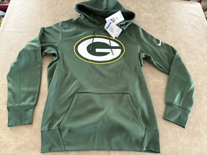 Green Bay Packers Nike Hooded Sweatshirt Dri-Fit Sideline Gear Men's Medium *NEW - Picture 1 of 5