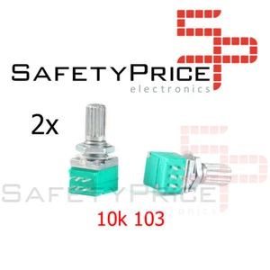 2x Potenciometro 10k 103 lineal volumen sonido 6 pin REF269.A - Imagen 1 de 1
