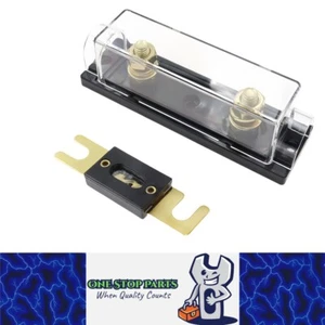 ANL Inline Fuse Holder with Bolt On 100 Amp Fuse Supplied 100A Black Base Clear - Picture 1 of 5