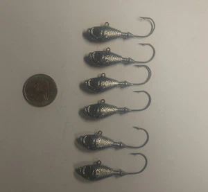 3/4 oz minnow jigs set of 6 eagle claw 570 3/0 LOOK!!! - Picture 1 of 1