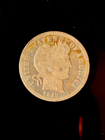 1913 Barber Dime #E843 Great Tone Cover