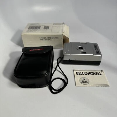 NEW NOS VINTAGE BELL + HOWELL CAMERA 28MM LENS FOCUS FREE BH105 761916 + Case - Image 1 of 4