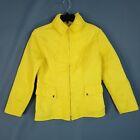 Atkins Women's Puffer Full Zip Lined Nylon Jacket Yellow Size S
