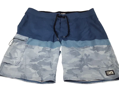 Pantalones cortos de tabla Pelagic de alto rendimiento 1/2 camuflaje para hombre 40 entrepierna de 10" Foto 1 de 4