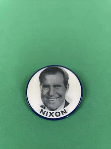 Pin insignia vintage 1968 Flasher campaña botón AGNEW-NIXON (Spiro & Richard) - Imagen 1 de 7