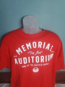 Memorial Auditorium The Aud Home Of The Sabres TShirt Men's Size XL Red - Picture 1 of 9