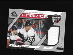 NICKLAS BACKSTROM 2023-24 SP SPIEL GEBRAUCHT NHL STADIUM SERIE STOFF TRIKOT - Bild 1 von 2