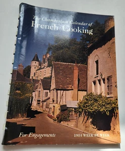 VTG 1984 SAMUEL CHAMBERLAIN CALENDAR OF FRENCH COOKING ENGAGEMENT BOOK UNUSED M - Picture 1 of 5