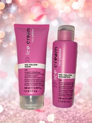 INEBRYA Ice Cream No-Yellow Shampoo and Mask