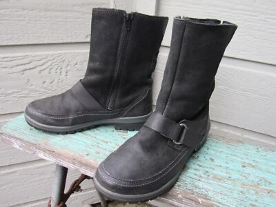 Bota Merrell J42446 EMERY HECKLE Cremallera EE. UU. Mujer 8.5 EU 39 Cuero Gamuza Negro Usada en Excelente Condición Foto 1 de 4