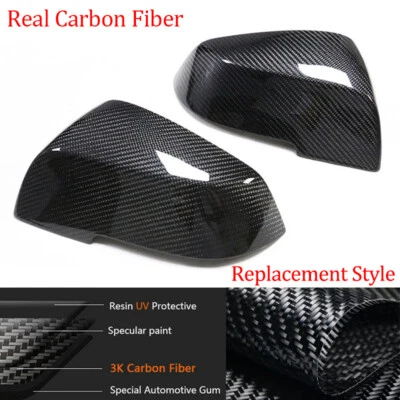 Capas de espelho retrovisor de fibra de carbono para BMW 1 2 3 4 SER M2 X1 i3 F22 F30 F32 F87 - Imagem 1 de 4