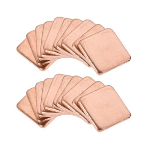 20Stk. Flach IC Chipatz Thermisch Kupfer Kühlkörper für CPU GPU RAM 15x15x1,8mm - Bild 1 von 5