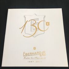 Watch catalog / Catalogue montres EBERHARD & Co 2017 38 pages english & français