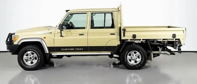 Calcomanías a rayas laterales Toyota Landcruiser ambos lados serie 70 79 pegatinas personalizadas Foto 1 de 4