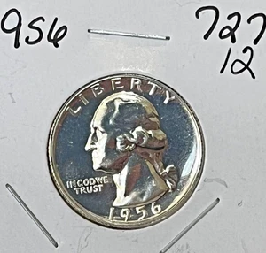 1956 (P) Washington Quarter Gem Proof 90% Silver!!! # PJ-727-12 - Picture 1 of 2