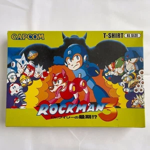 Mega Man 3 Rockman3 T-Shirt XL Size Capcom Event Exclusive New Famicom Art Rare - Picture 1 of 4