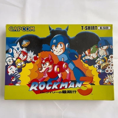 Mega Man 3 Rockman3  T-Shirt XL Size Capcom Event Exclusive New Famicom Art Rare - Image 1 of 4