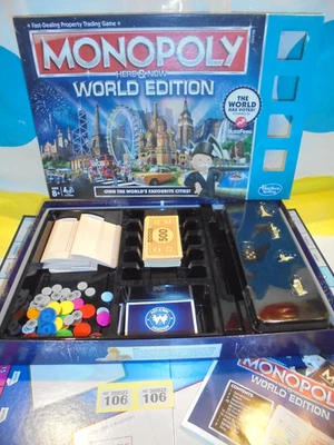 Hasbro Monopoly Here & Now World Edition Board Game - Complete In VGC  (Y106) - Image 1 of 2