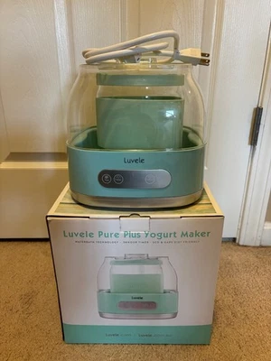 Yogurtera Luvele Pure Plus - 2,1 qt (2 L) vidrio SCD y dieta GAPS Foto 1 de 4