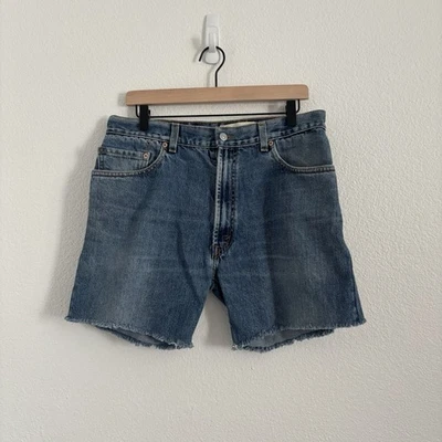 NWT Levi's Urban Renewal Size Large Blue 550 Relaxed Fit Slouchy Denim Shorts - Image 1 of 3