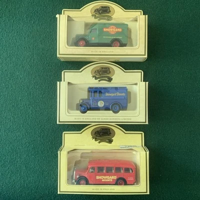 (3) Vintage LLEDO Promotional Models SHOWGARD Delivery Trucks Vans - Lot - Image 1 of 4