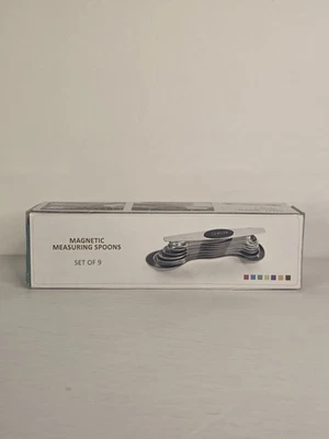 Magnetic Dual Sided Measuring Spoons w/ Leveler Stainless Kitchen Tool -Set of 9 - Image 1 of 3