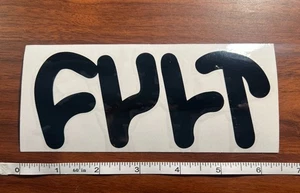 Cult Crew BMX Aufkleber 6 Zoll x 2,5 schwarz Radfahren Bike Sticker - Bild 1 von 1
