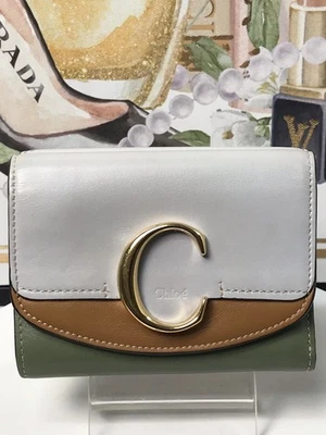 Cartera triple de cuero de firma CHLOÉ  Foto 1 de 4